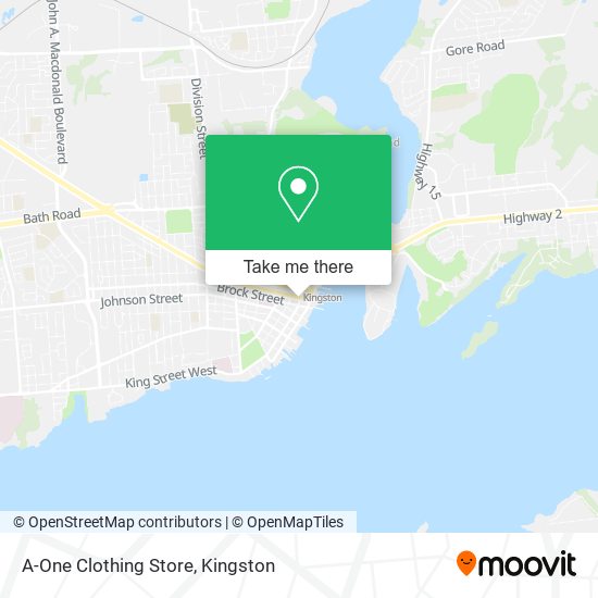 A-One Clothing Store map