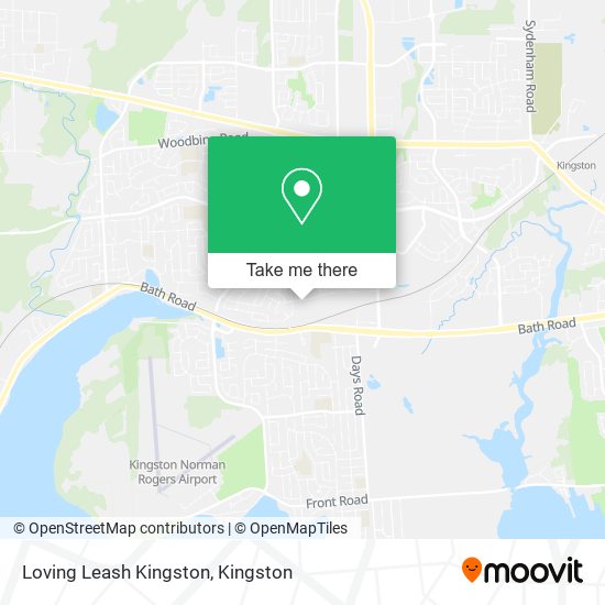 Loving Leash Kingston map