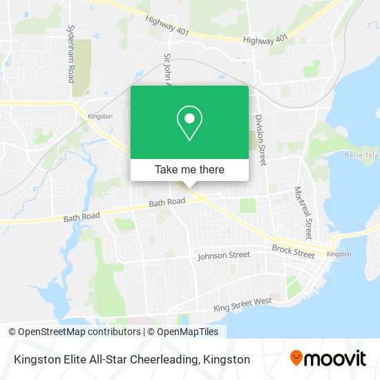 Kingston Elite All-Star Cheerleading map