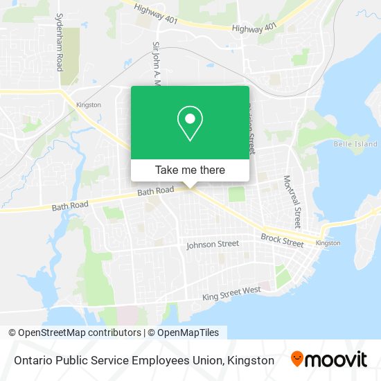 Ontario Public Service Employees Union map
