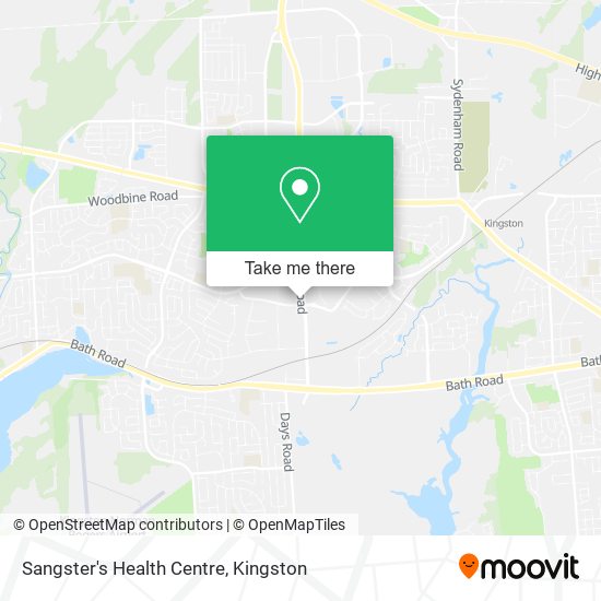 Sangster's Health Centre map