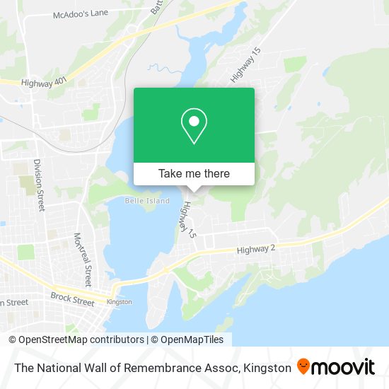 The National Wall of Remembrance Assoc map