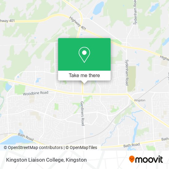 Kingston Liaison College map