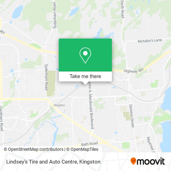 Lindsey's Tire and Auto Centre map