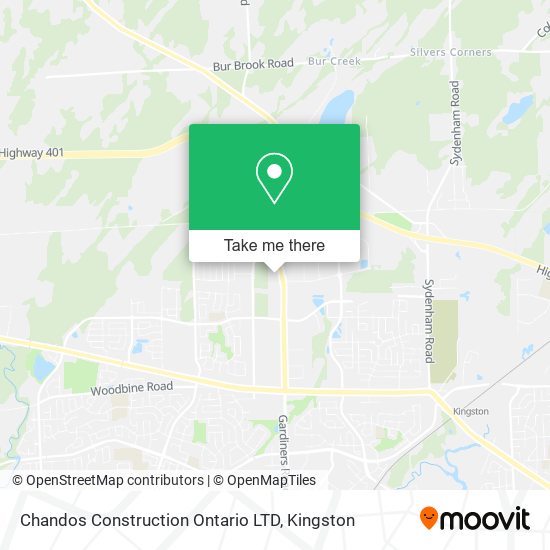 Chandos Construction Ontario LTD map