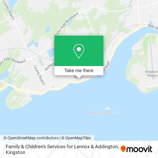 Family & Children's Services for Lennox & Addington map