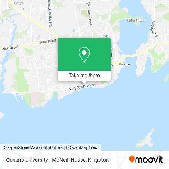 Queen's University - McNeill House map