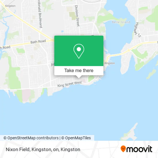 Nixon Field, Kingston, on map