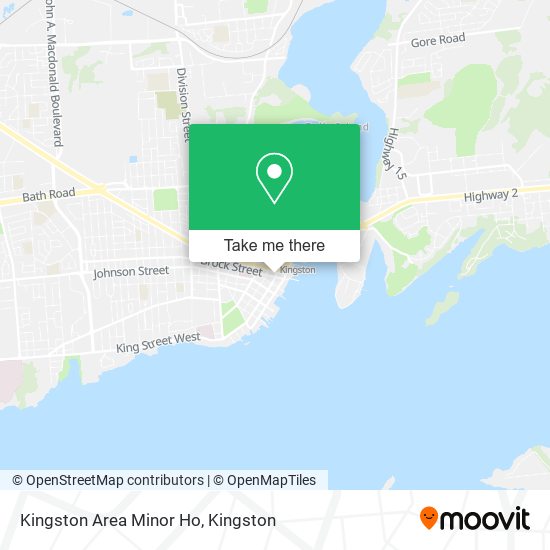 Kingston Area Minor Ho map