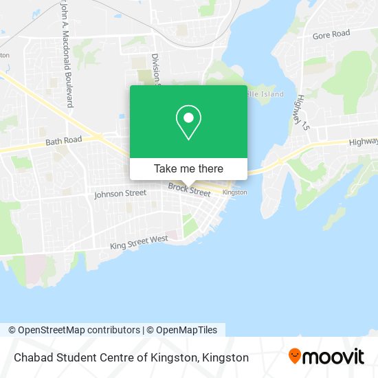 Chabad Student Centre of Kingston map
