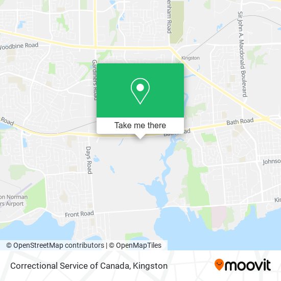 Correctional Service of Canada map