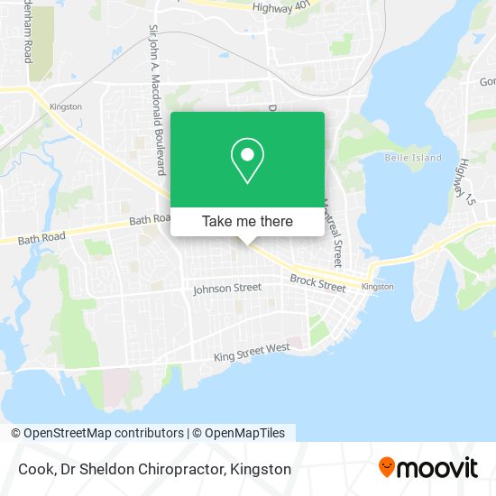 Cook, Dr Sheldon Chiropractor map