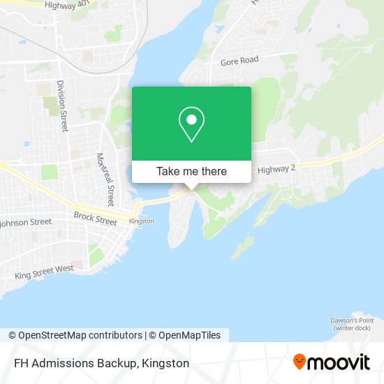 FH Admissions Backup map