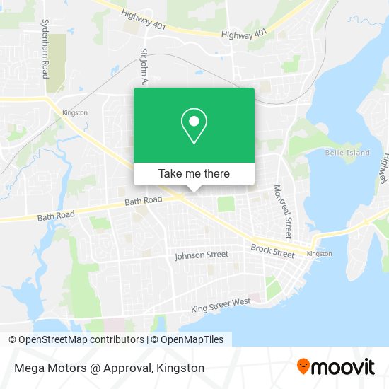 Mega Motors @ Approval map