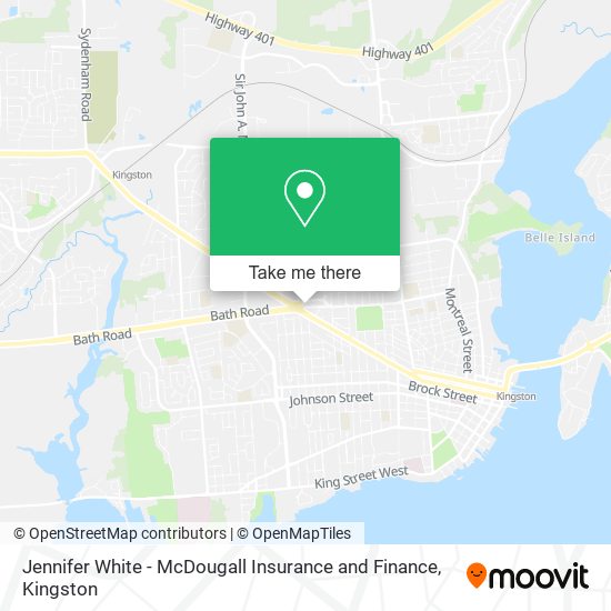 Jennifer White - McDougall Insurance and Finance map