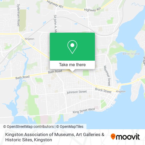 Kingston Association of Museums, Art Galleries & Historic Sites map