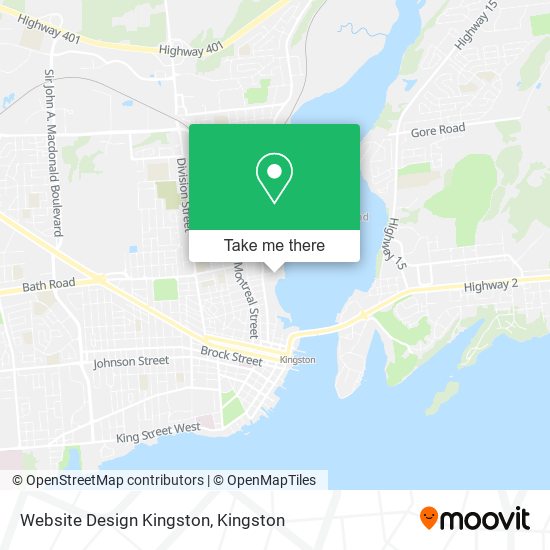 Website Design Kingston map