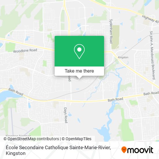 École Secondaire Catholique Sainte-Marie-Rivier plan