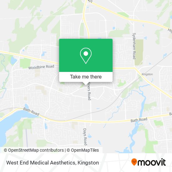 West End Medical Aesthetics map