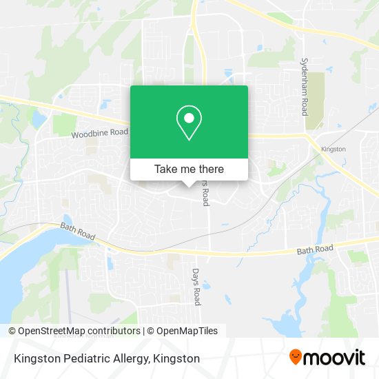 Kingston Pediatric Allergy map