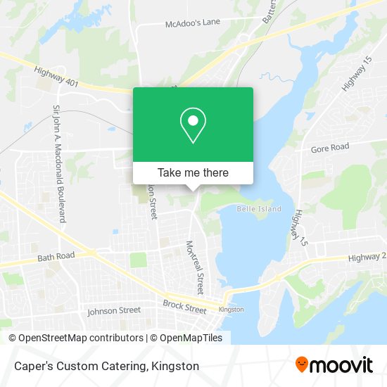 Caper's Custom Catering map