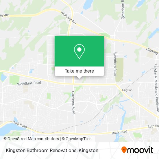 Kingston Bathroom Renovations map