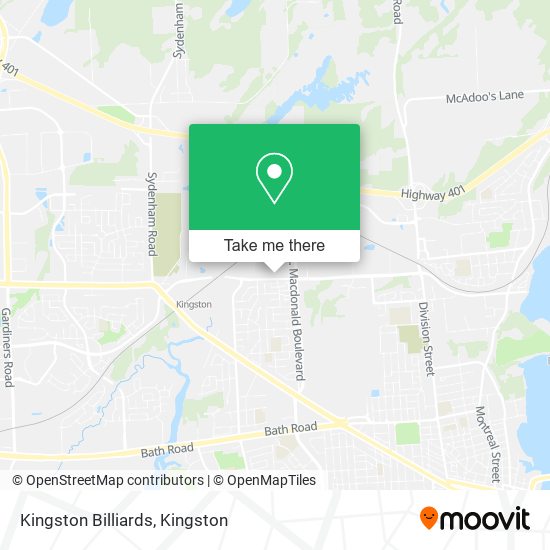 Kingston Billiards plan