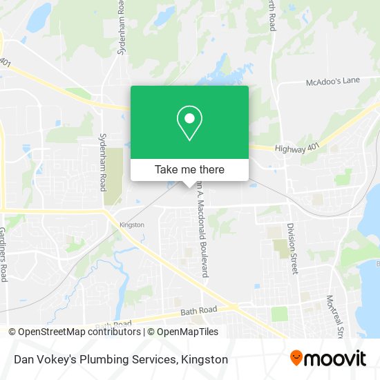 Dan Vokey's Plumbing Services map