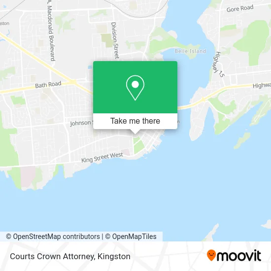 Courts Crown Attorney map