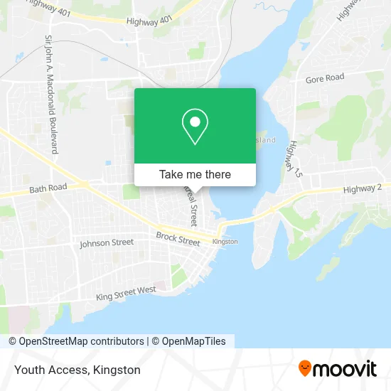 Youth Access map