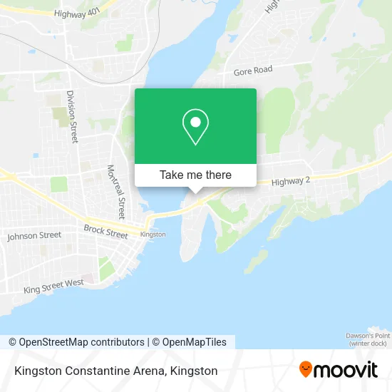 Kingston Constantine Arena map