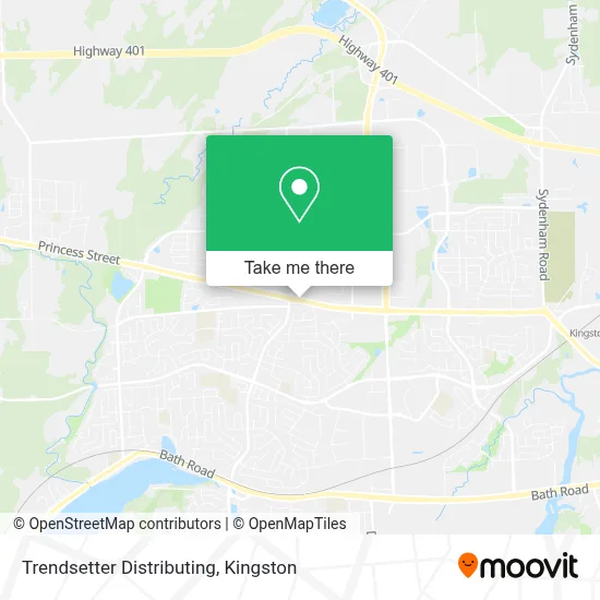 Trendsetter Distributing map