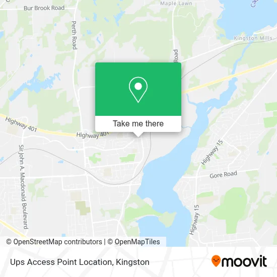 Ups Access Point Location map