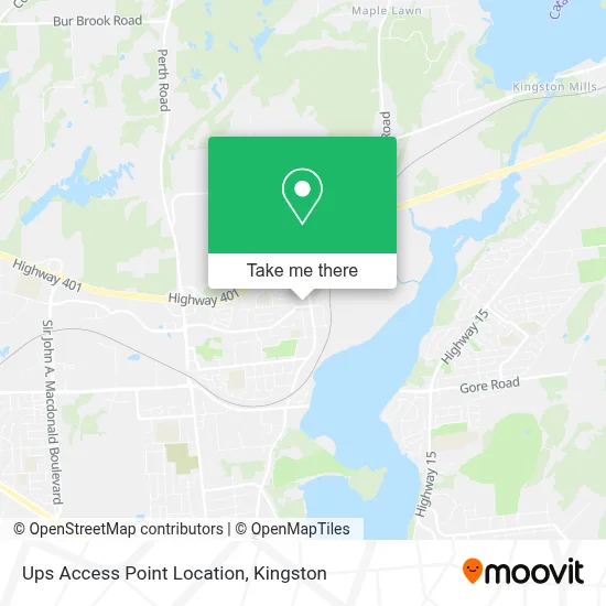 Ups Access Point Location map