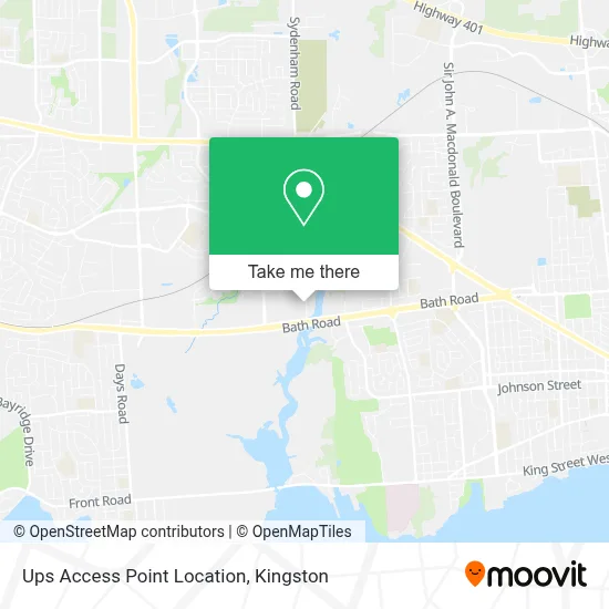 Ups Access Point Location map