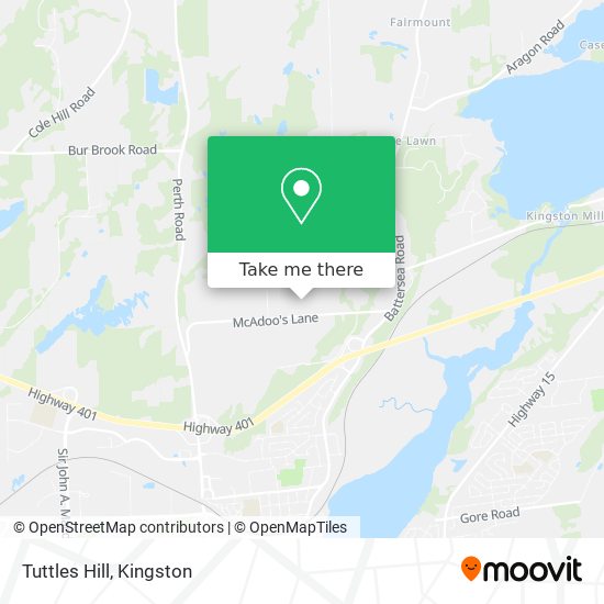Tuttles Hill map