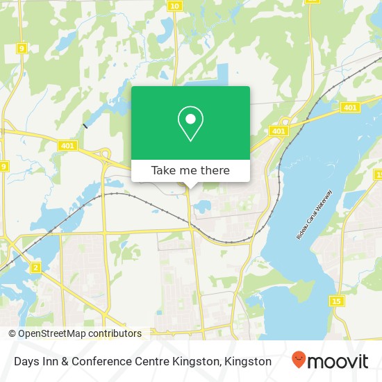 Days Inn & Conference Centre Kingston map
