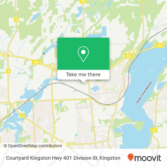 Courtyard Kingston Hwy 401 Division St map