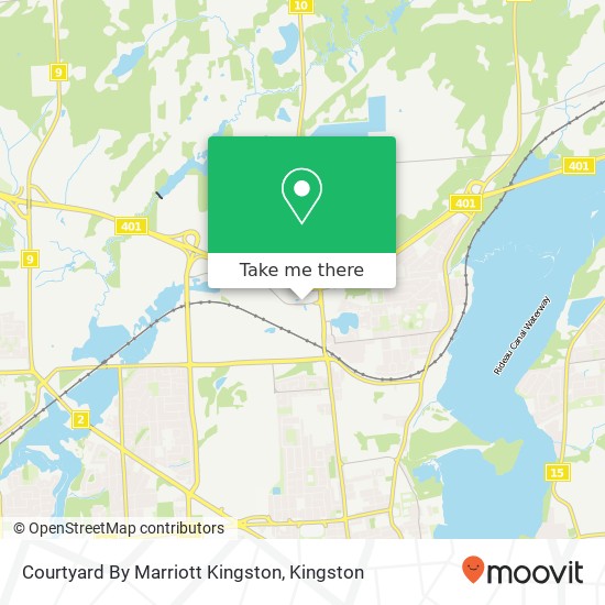 Courtyard By Marriott Kingston map