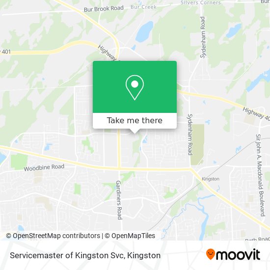 Servicemaster of Kingston Svc map