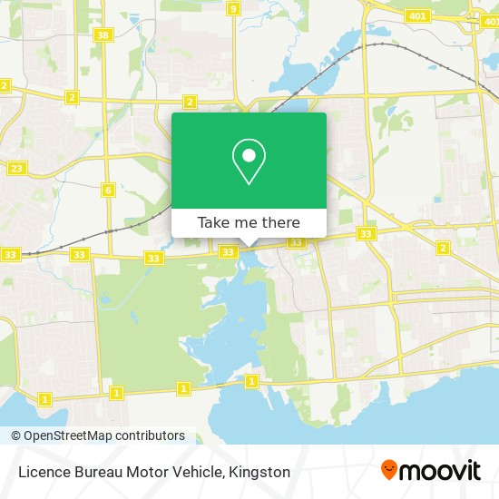 Licence Bureau Motor Vehicle map