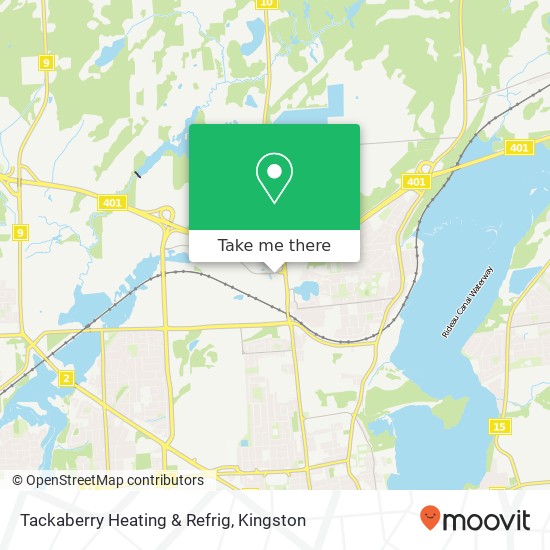 Tackaberry Heating & Refrig map