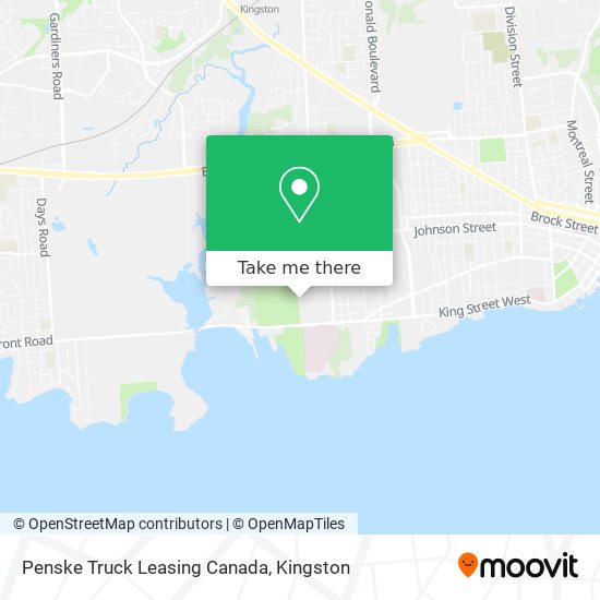 Penske Truck Leasing Canada map