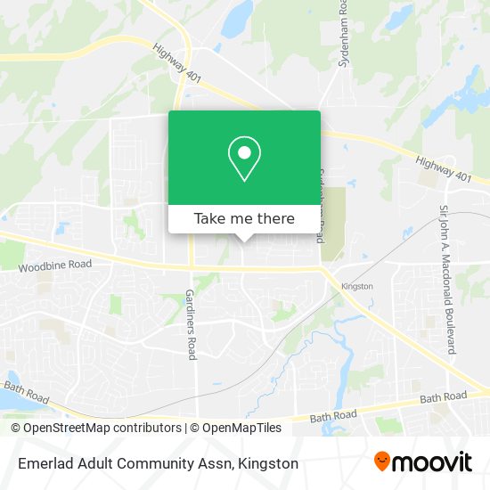Emerlad Adult Community Assn map