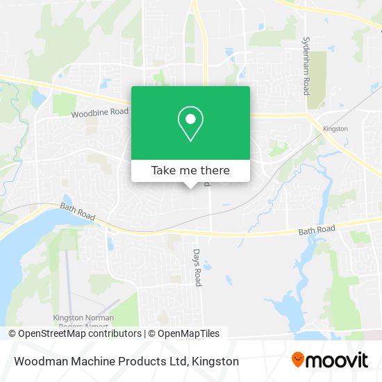 Woodman Machine Products Ltd map