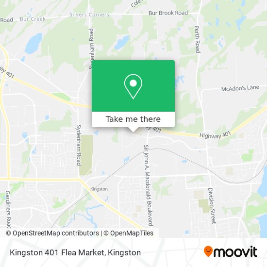 Kingston 401 Flea Market map