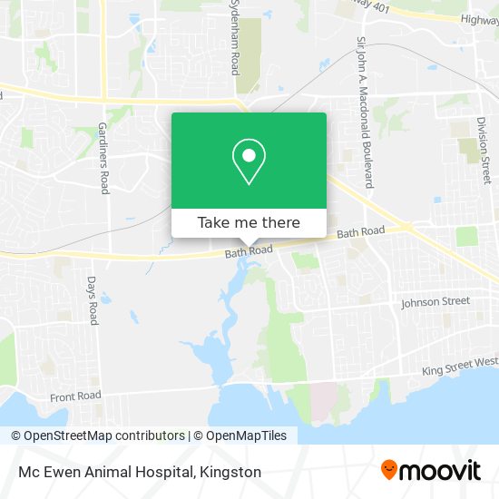 Mc Ewen Animal Hospital map