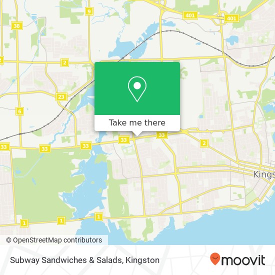 Subway Sandwiches & Salads map