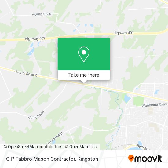 G P Fabbro Mason Contractor map