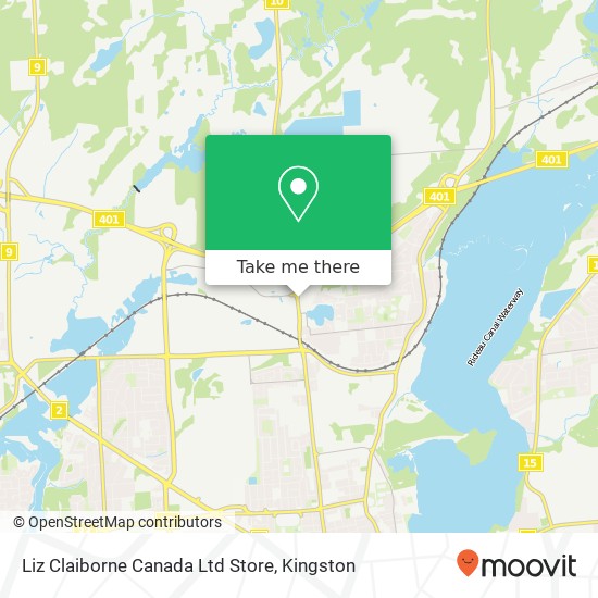 Liz Claiborne Canada Ltd Store map